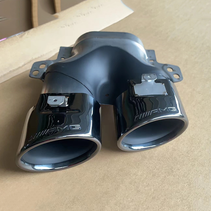 Ponta preta do tubo de escape para Mercedes-benz W205 AMG C43 2015-2019 1