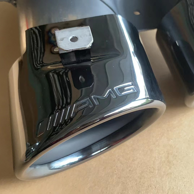 Ponta preta do tubo de escape para Mercedes-benz W205 AMG C43 2015-2019 4