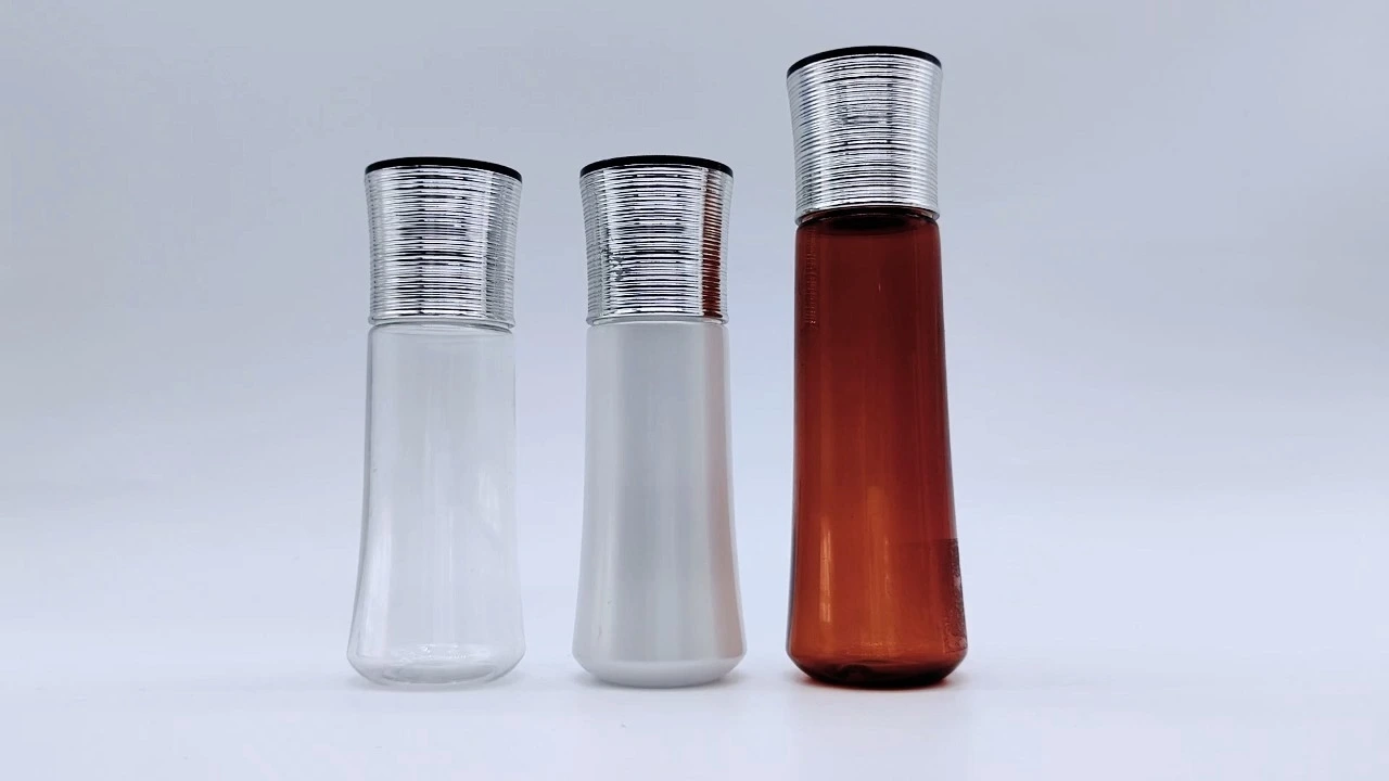 Glamorous 30ml/50ml/100ml clear/Pearl White/Red PP/PET lotion bottles 1