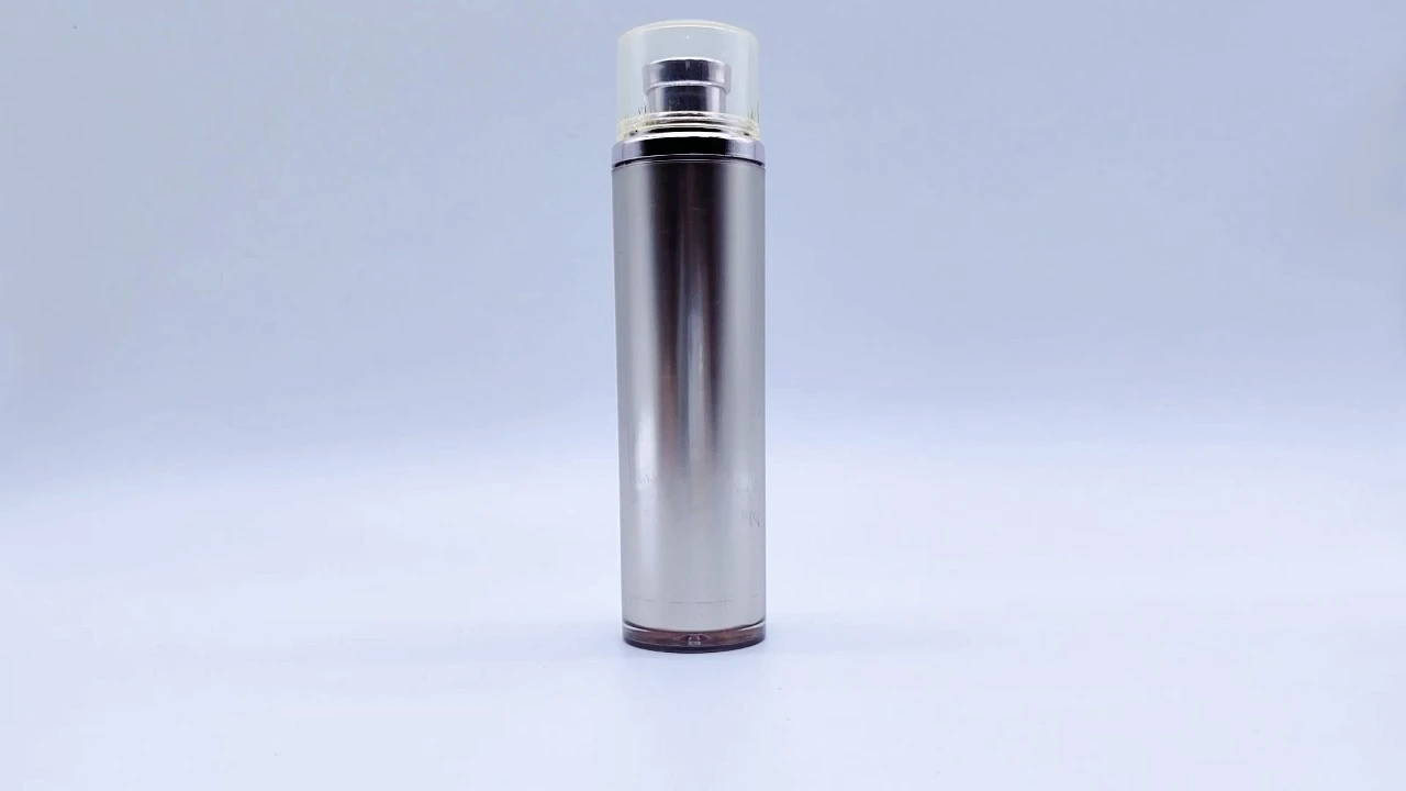 Glamorous 120ml Champagne Pearlescent acrylic  lotion bottles 1