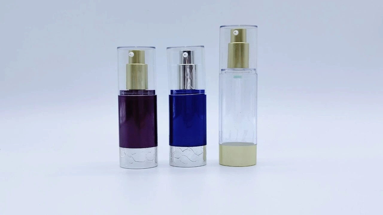 Flacons de lotion en acrylique transparent violet/bleu/incolore glamour 1