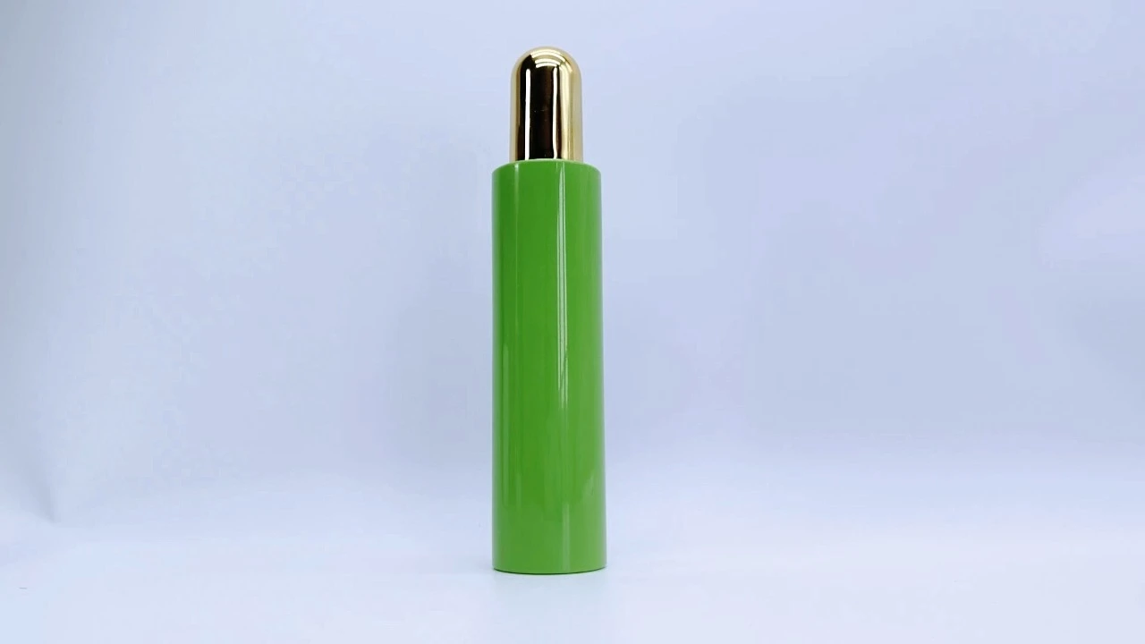 Glamorous 200ml green PET lotion bottles skin mist squeeze water bottle with Pump 1