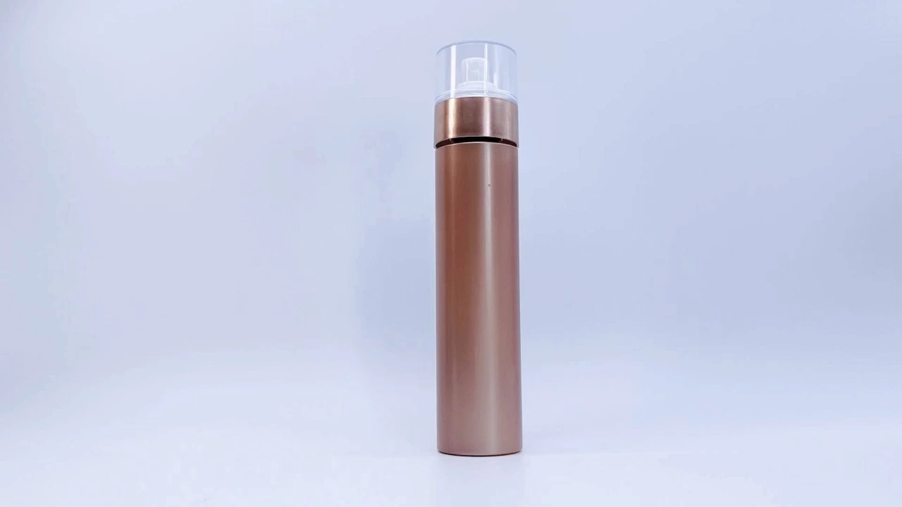 Glamorous 200ml copper color PP toner bottles with high mist sprayer Pump 1