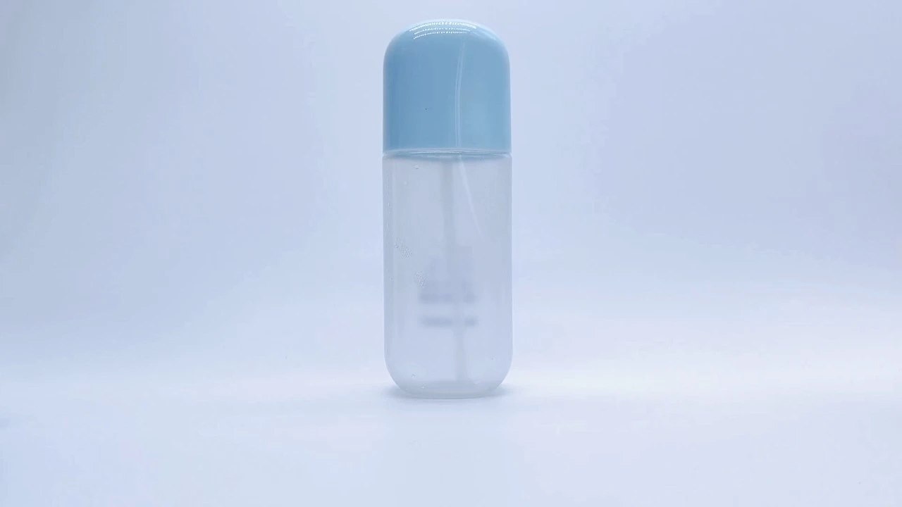 Glamorous 130ml transparent PET pill capsule shaped lotion bottles 1