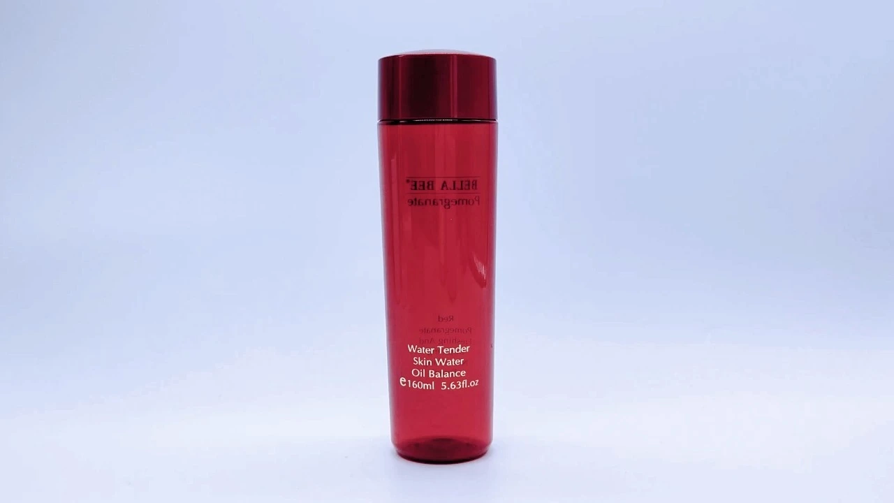 Glamorous 150ml pomegranate red transparent PET lotion bottles 1