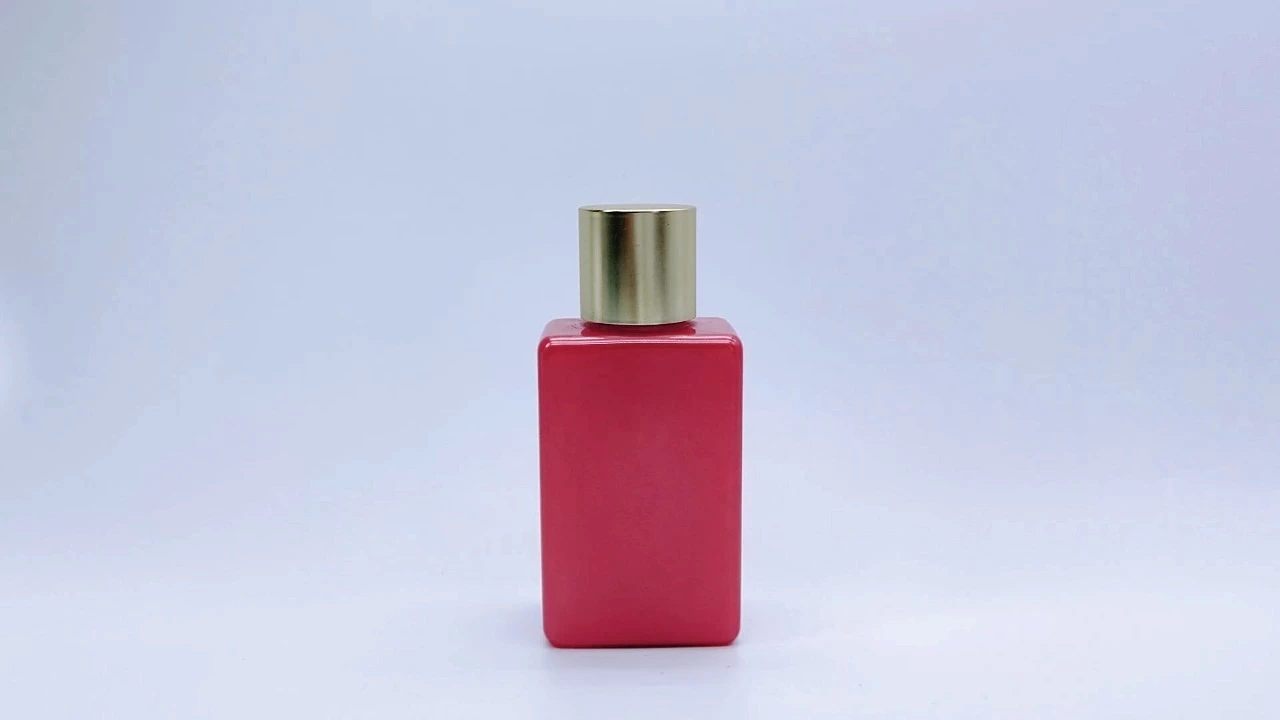 Glamorous 150ml red PE/PET women's skincare lotion/toner bottles 1