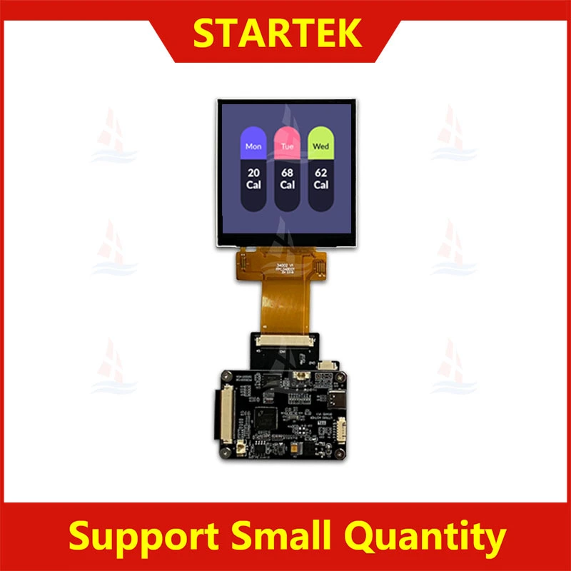 Scheda UART industriale con schermo seriale 480x480 da 3,4 pollici, interfaccia segnale TTL, modulo display LCD ad alta luminosità 1