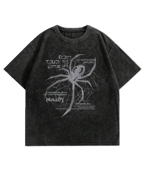 Women's Black Washed T-Shirt for Casual Wear 1