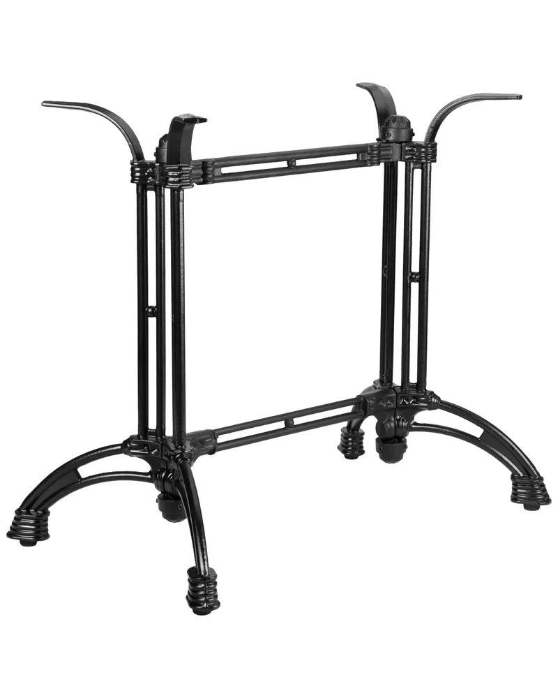 Elegant French Flair Bistro Cast Iron Table Base Frame – Timeless Design by ZHD for Sophisticated Interiors 1