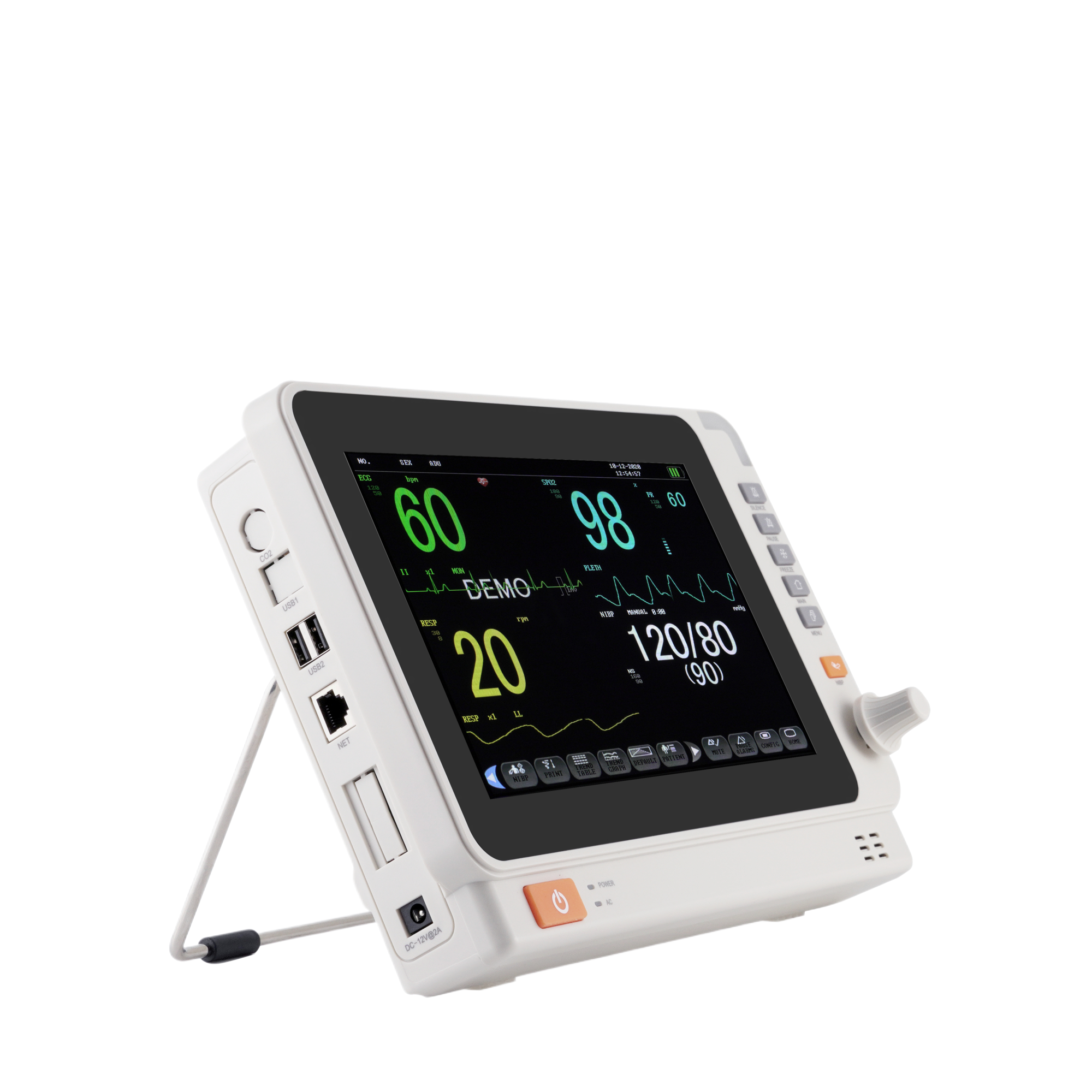 ICU 10.1 Inch TFT LCD Display 7-Lead ECG Patient Monitor | INNORKOM ...