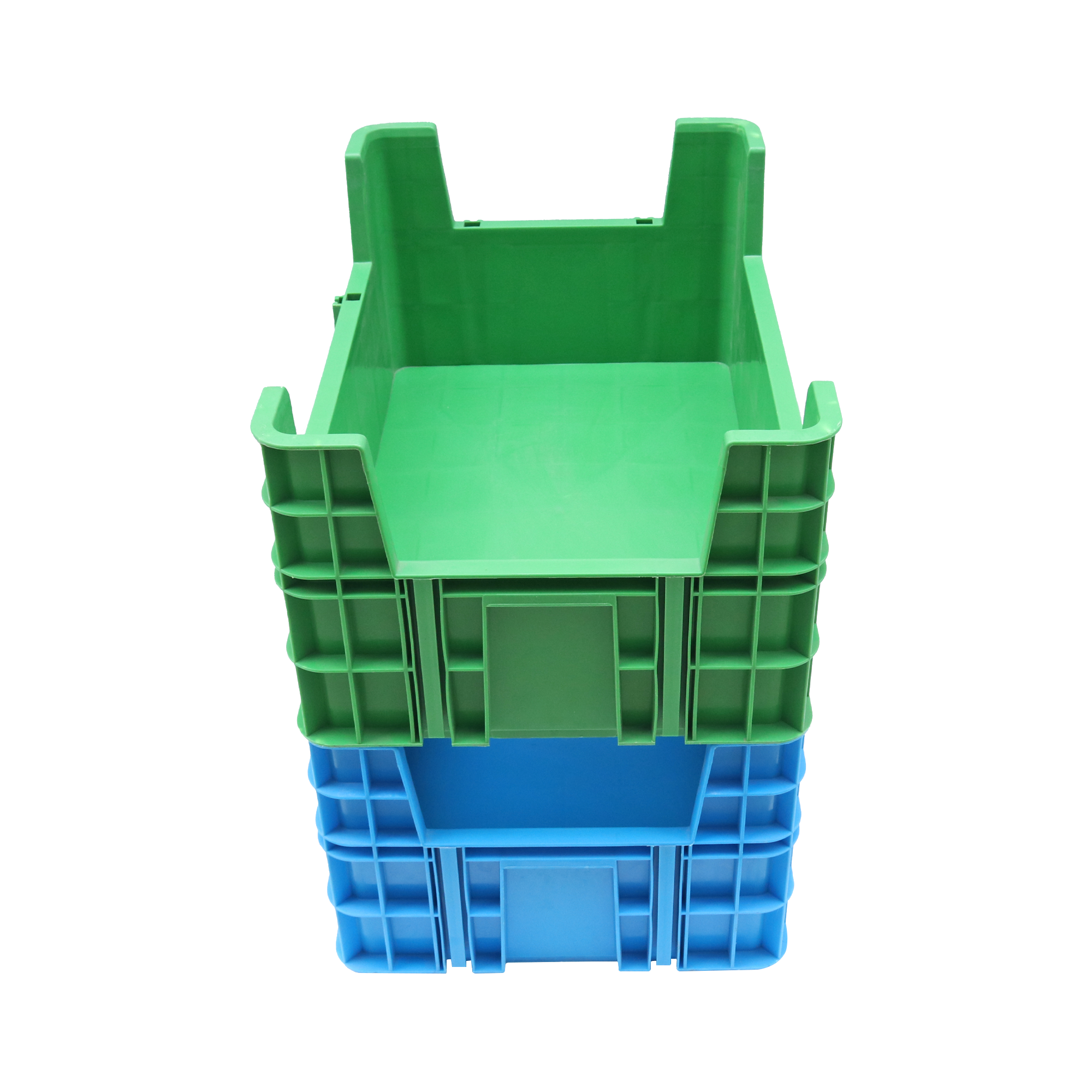 Dimensiune personalizată Pp Cutie de plastic stivuită Cu patru colțuri Cutie de reproducere a insectelor Coș stivuitor Tavă de plastic Tavă de reproducere a viermilor de făină 12