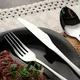 Crystal Houseware Black Flatware T-0453-S-L4 Black Flatwaredirectly Sale 4