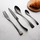 Black Flatware Set for Office Copper Supplier 2