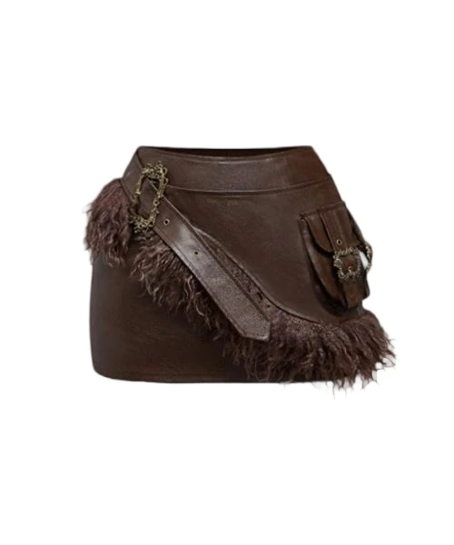 Women's Trendy Leather Skirt for Fashion Forward Looks 1