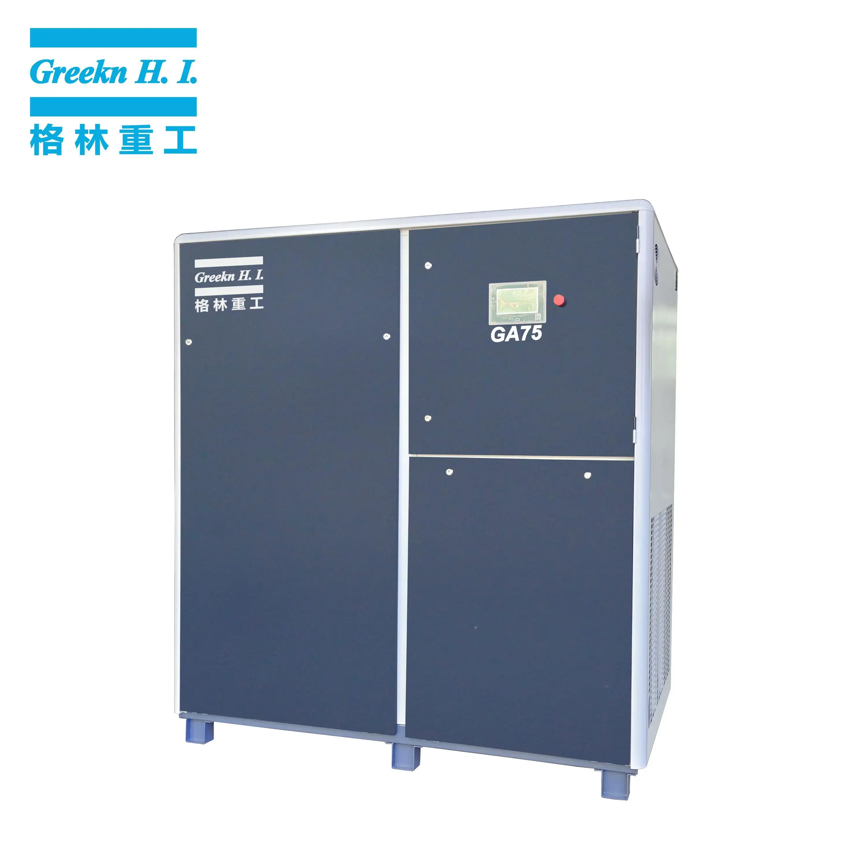 Greekn HI GA75 Fixed Speed Oil Flooded Screw Air Compressor With Centrifugal Fan 2