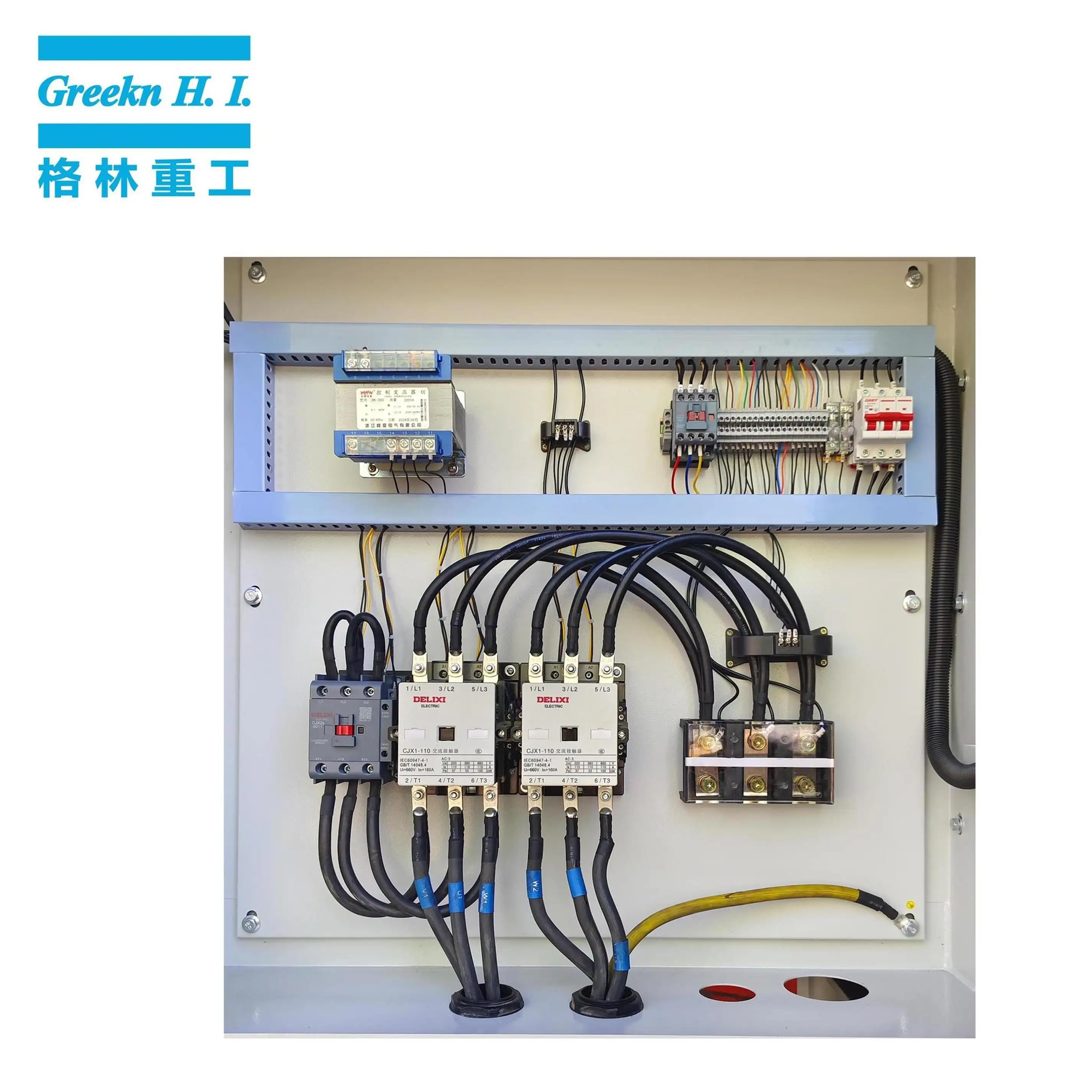 Greekn HI GA75 Fixed Speed Oil Flooded Screw Air Compressor With Centrifugal Fan 7