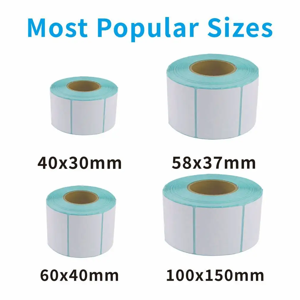 Barcode Paper Roll Size Waterproof/scratch Resistant/high Temperature Resistant/solvent Resistant/strong Adhesion by Easy Stick 4