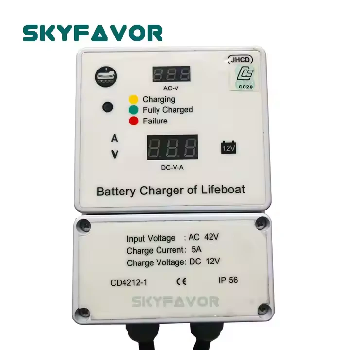 42V AC ~ 12V DC 5A 해양 구명정 선박 충전기 led 디스플레이 방수 보트 배터리 충전기 선박 구명정 보상 충전 1