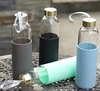 Custom Logo New Design Heat Resistant High Borosilicate Water Glass Bottle for Water Tea Drinks 4