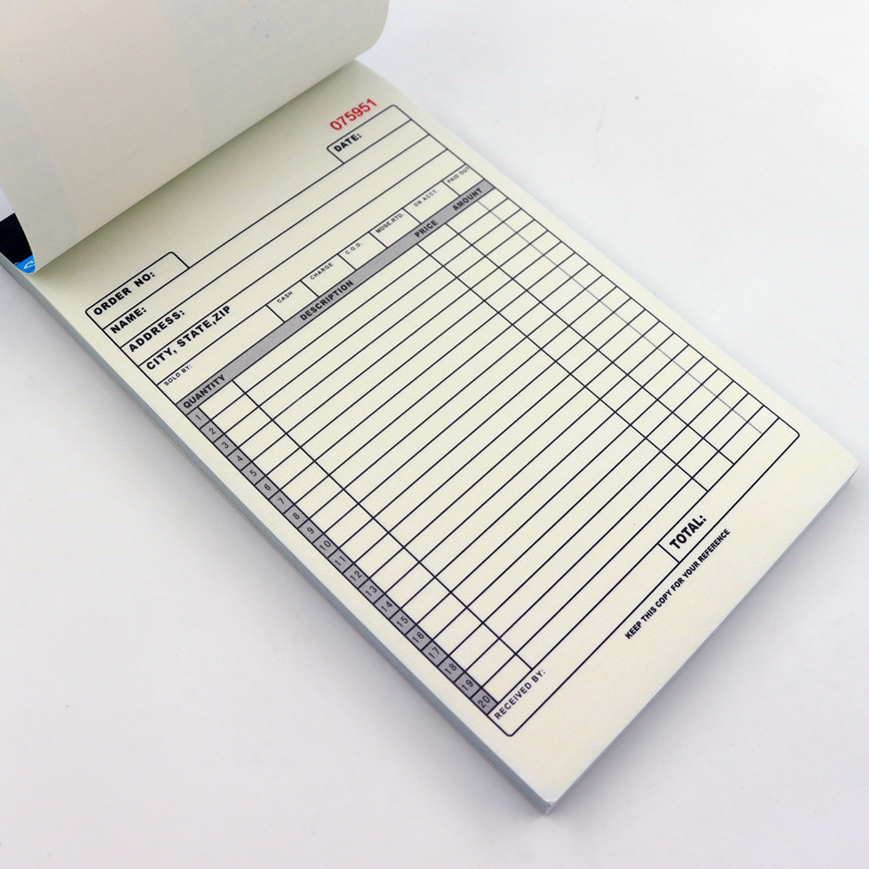 Autocopiante NCR 2 3 4 5 6 Strati Ricevuta di consegna Fattura Biglietto Modulo medico Distinta di imballaggio Ordine di acquisto Documento Copia Registro 3