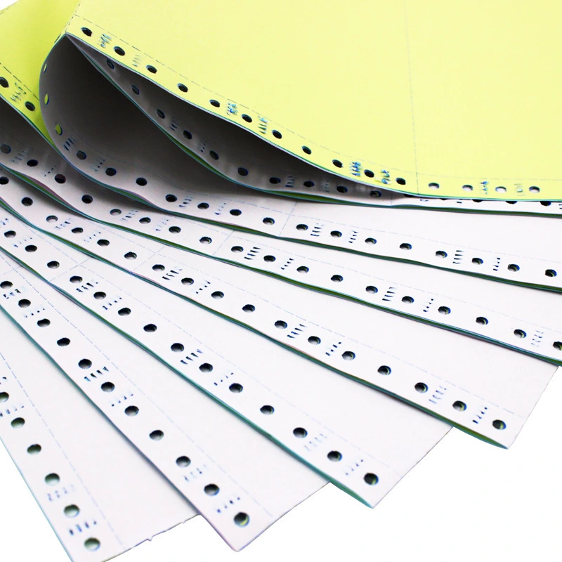 Más popular Papel de impresión por ordenador continuo de 2 capas, papel autocopiante ncr, fabricantes de papel sin carbón, 9,5 pulgadas por 11 pulgadas 1