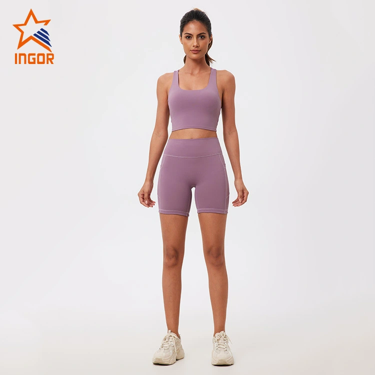 Dam Basic Sports BH + Gymshorts 2 ST Yoga Fitness Sets 1