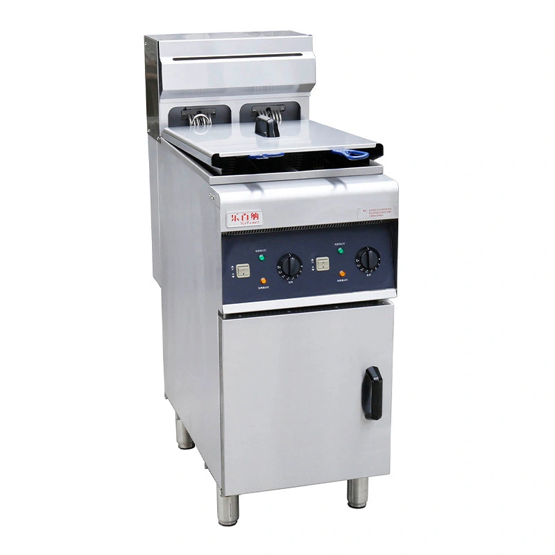Friteuse électrique commerciale à double réservoir pour restaurant 380V (DF-10L-2) 1