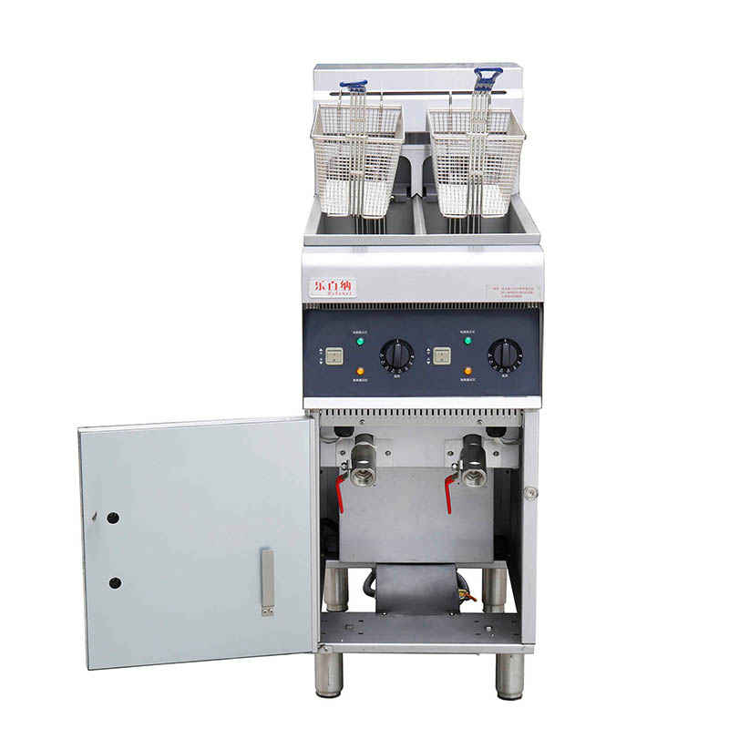 المقلاة العميقة الكهربائية التجارية ذات الخزان المزدوج لمطعم 380 فولت (DF-10L-2) 8