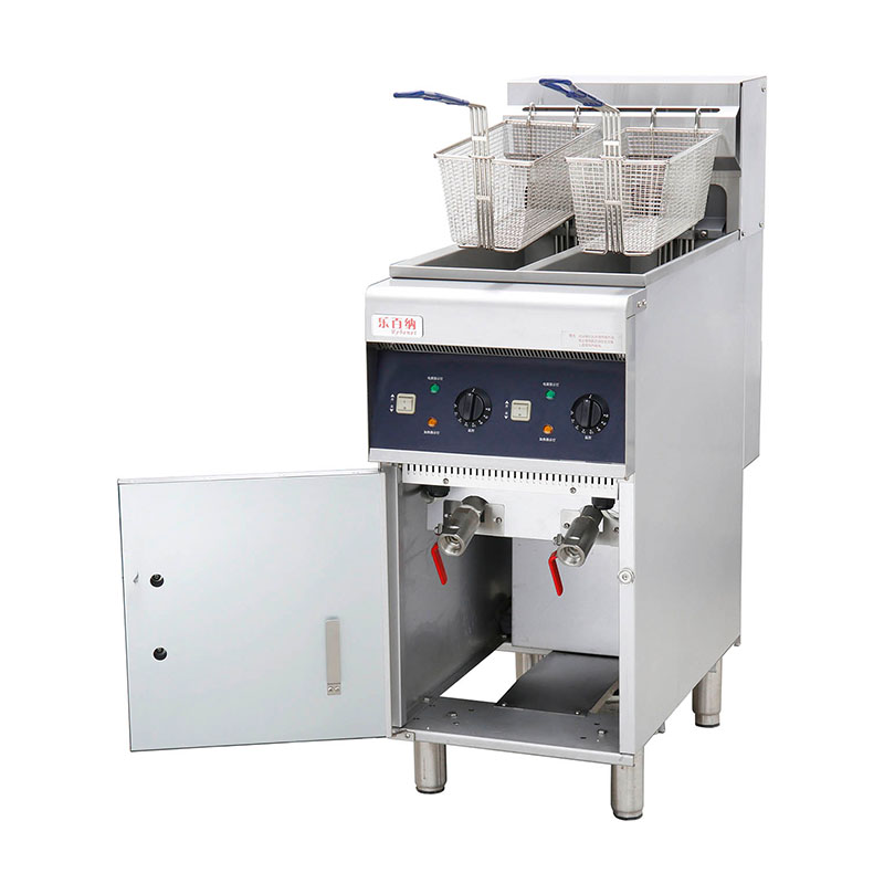 المقلاة العميقة الكهربائية التجارية ذات الخزان المزدوج لمطعم 380 فولت (DF-10L-2) 7