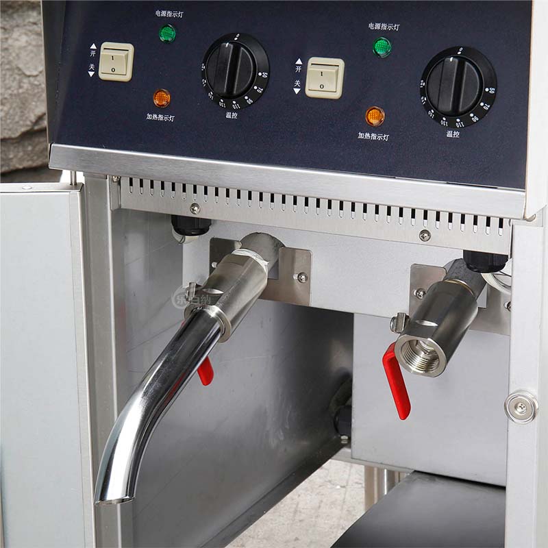 المقلاة العميقة الكهربائية التجارية ذات الخزان المزدوج لمطعم 380 فولت (DF-10L-2) 9