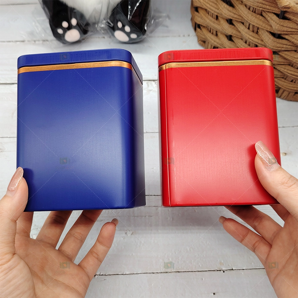 OEM ODM Wholesale Food Grade Metal Tea Gift Box Packaging Airtight Coffee Cookie Tea Tin Can Container 1