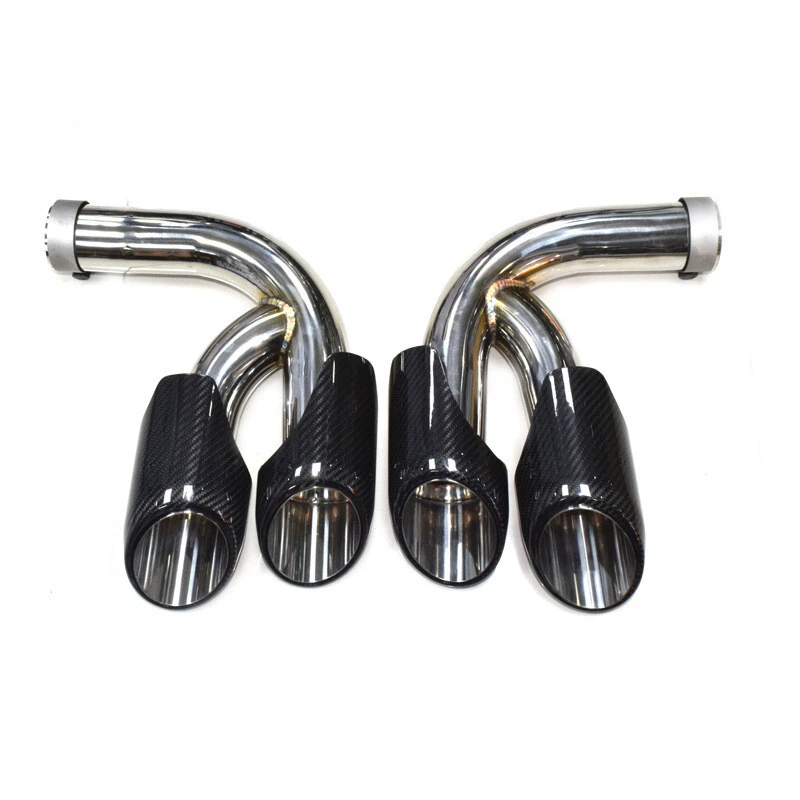 Exhaust Pipe Tail Throat Nozzles For Porsche Cayenne 2018-2020 1