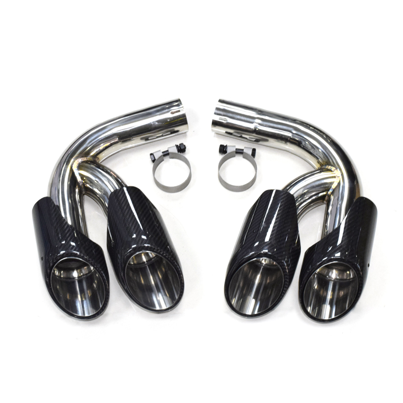 Exhaust Pipe Tail Throat Nozzles For Porsche Cayenne 2018-2020 2