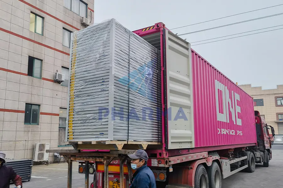 Cleanroom equipment shipment successfully shipped overseas