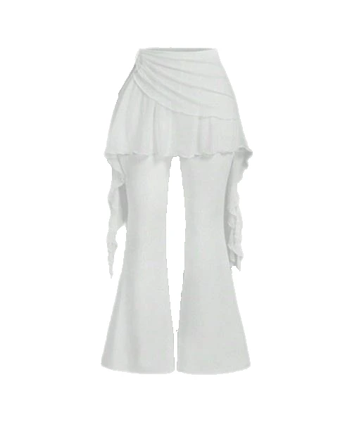 Pantalones de moda de color blanco puro para mujer para profesionales de negocios 1