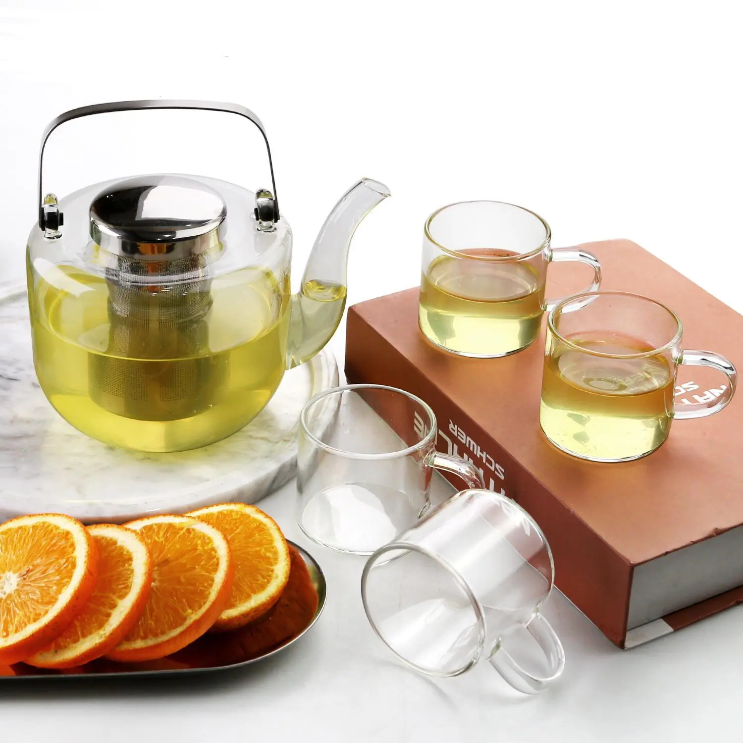 Set Pitcher Kaca Pendingin Minuman Air Kaca Masak Desain Antik 1