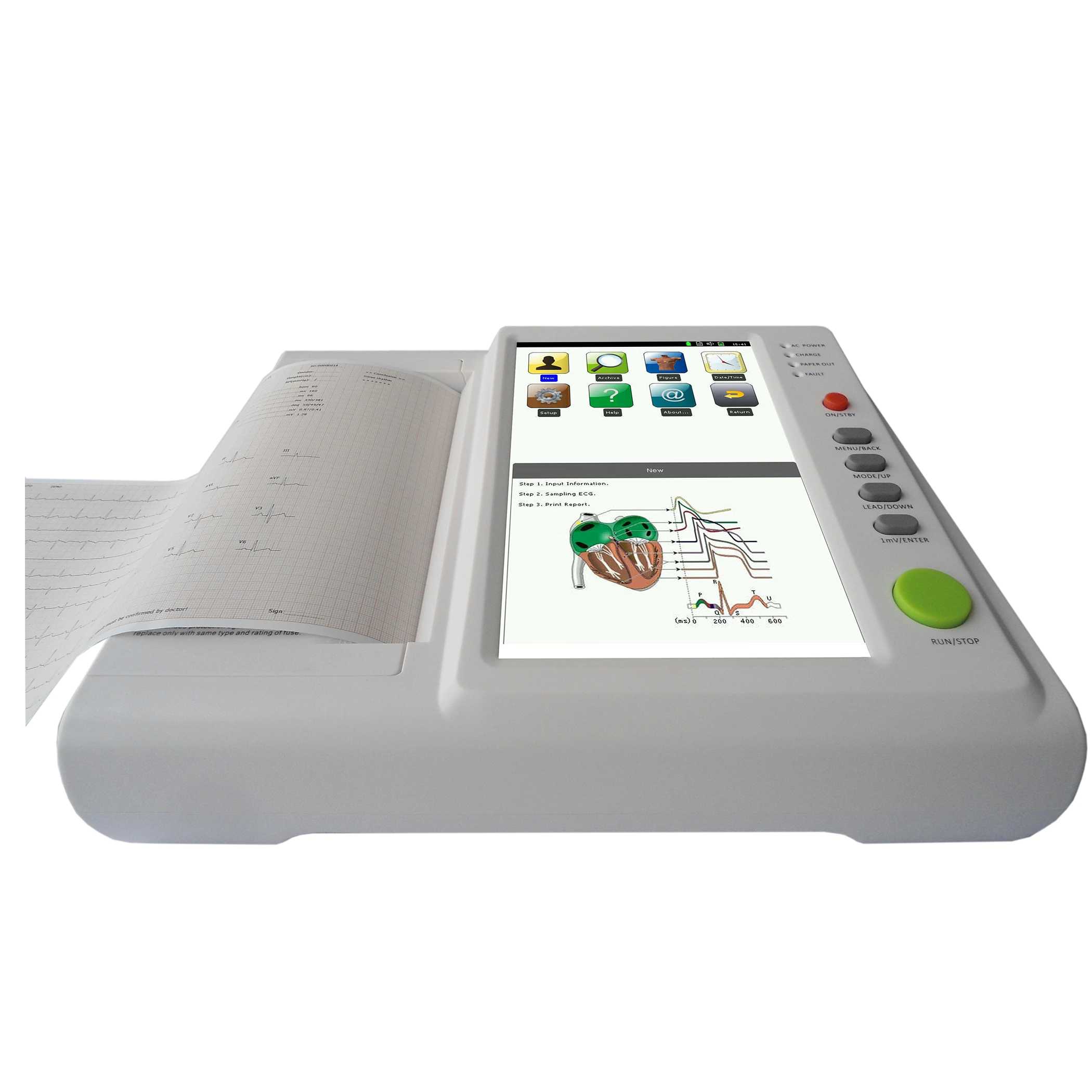 10.2'' Color Touch-Screen 12 Lead 12 Channel ECG Electrodes Machine | INNORKOM 1