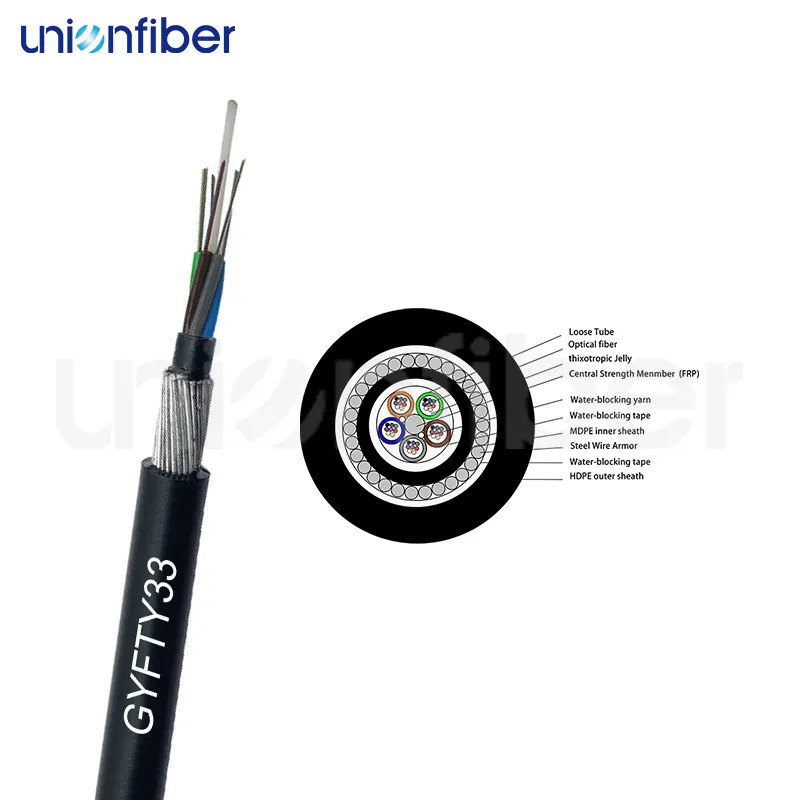 Exterior Fiber Optic Cable SM G.652D Wooden Drumfactory 3