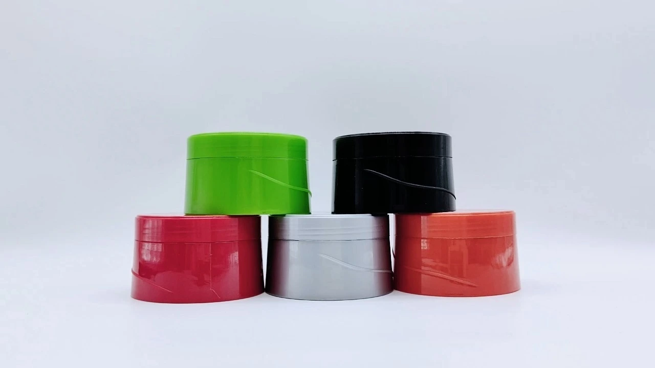 Glamorous 100g colored PP hair care jars 1