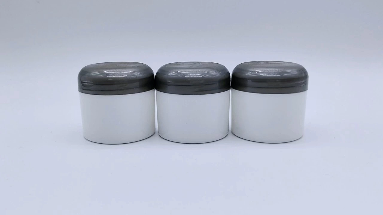 Glamorous 50g white single-wall PP hair care jars 1