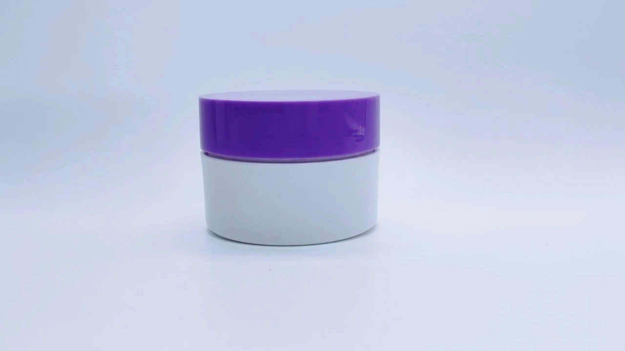 Glamorous 140g white PP double-wall hair care jars 1
