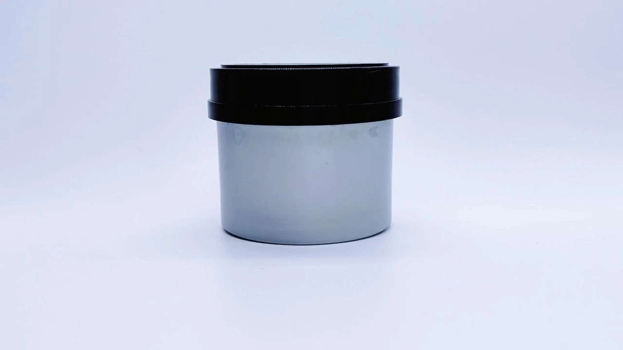Glamorous 480g silvery PP single-wall hair care jars 1