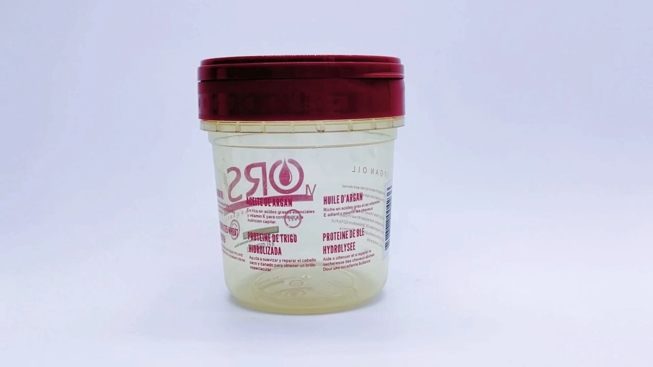 Glamorous 250g light yellow transparent PP hair care jars 1