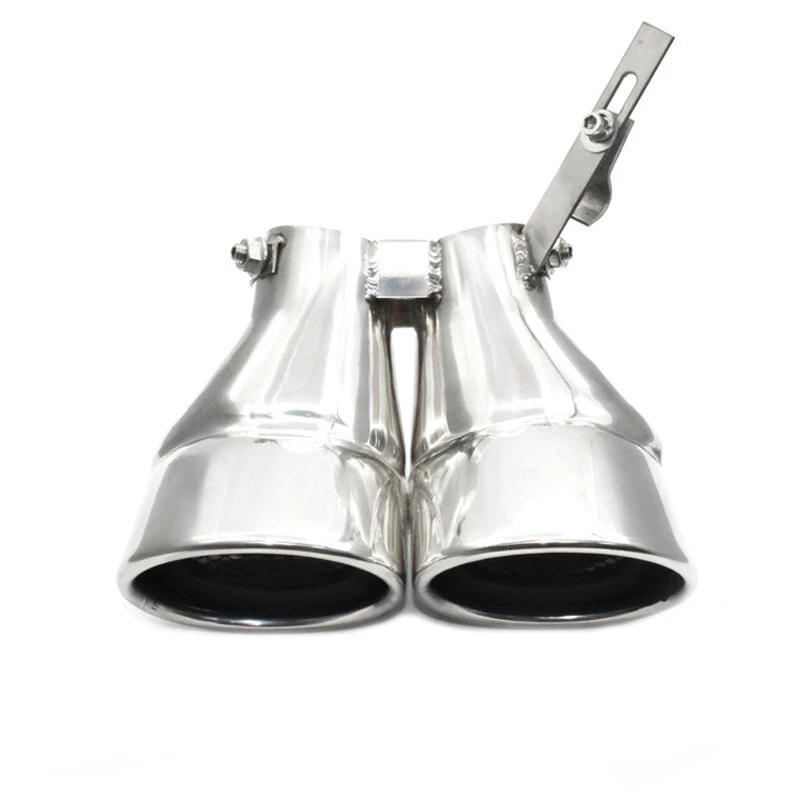 Punta de tubo de escape de acero inoxidable para Mercedes Benz W203 C Clase C200 1