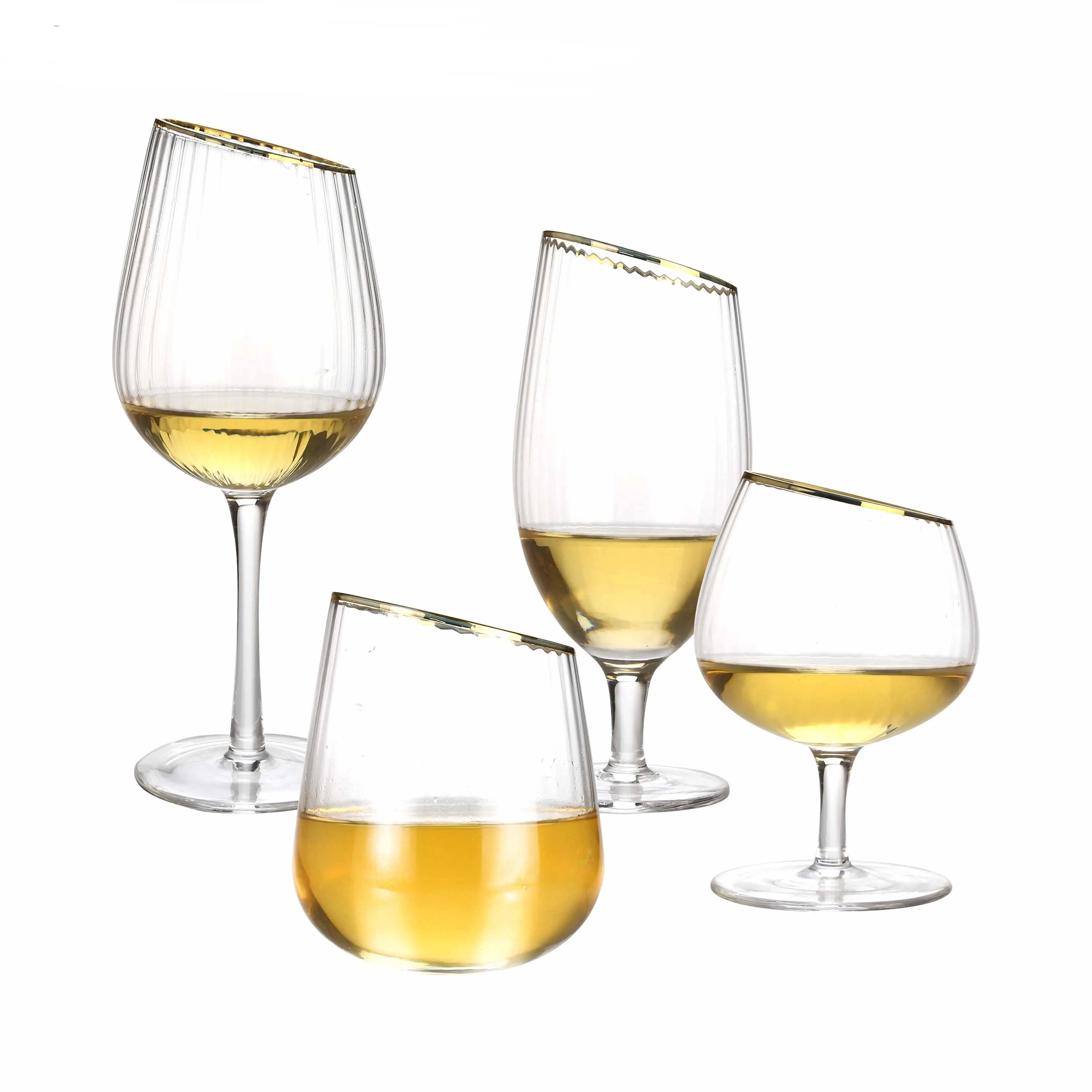 580ml High Quality Vintage Crystal Red Wine Glass with Gold Silver Rim Popular Design for Weddings Parties Hotels 1