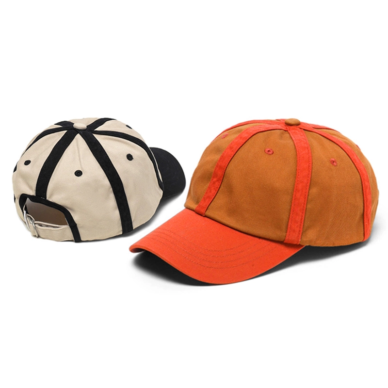Casquette de baseball en coton à empiècements contrastés bicolores 1