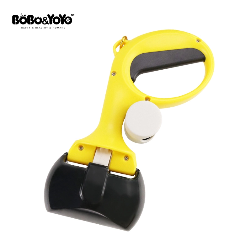 Hoge kwaliteit kakzakhouder dispenser huisdier wandelaccessoire aangepaste hondenkakzakhouder-geel&zwart 1