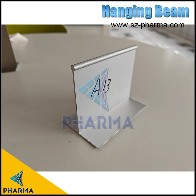 Sala limpia de aluminio en forma de T con viga colgante, panel sándwich, quilla para techo 1
