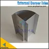 Profilé d'angle en aluminium pour salle blanche, cylindrique externe, garniture d'angle externe 6