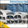 Profilé d'angle en aluminium pour salle blanche, cylindrique externe, garniture d'angle externe 1